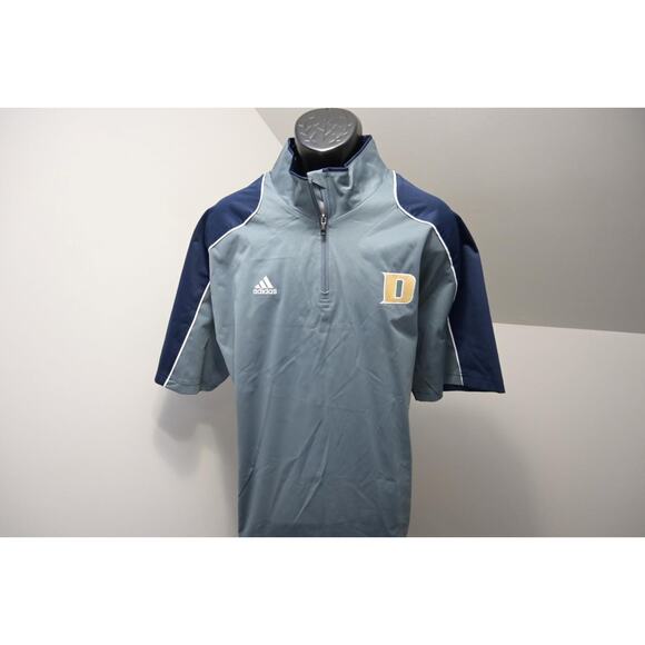 Adidas Windbreaker Track Jacket 1/4 Zip Performance Gray Athletic Mens Size XL - Picture 1 of 11